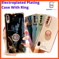 OPPO R17 PRO R11S PLUS R11 PLUS R9S PLUS electroplated ring bracket soft tpu protection phone case casing cover