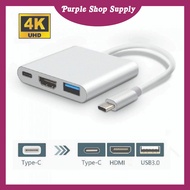 Type C To HDMI Adaptor / Type C 3 In 1 Hub / 3 In 1 USB C to HDMI Adaptor / Type C 3 in 1 Converter