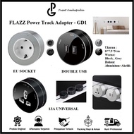 Flazz Socket Track International Premium - Socket 13A Double USB EU - GD1 Socket Track