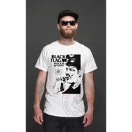 Black Flag Police Story  Alternative Glam Punk Rock Band Shirts High-Quality Britpop T-Shirt