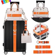 Luggage Strap Bundle - Anti-Loss Adjustable Belts for Suitcases