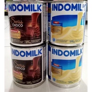 Indomilk Kental Manis Kaleng Coklat | Putih 370gr-Indomilk Kental Manis Putih Kaleng 370 gr