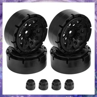 [P K A M] 4PCS Plastic Beadlock 1.9 Wheel Hub Rim for 1/10 RC Crawler Car  SCX10 90046 AXI03007  TRX