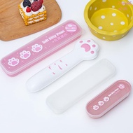 [HLS] Cutlery Box Student Spoon Storage Box Portable Cutlery Storage Box Chopstis And Spoon Box Cutl