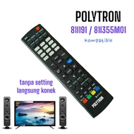 DIJAMIN TANPA SETTING & SESUAI GAMBAR- REMOTE REMOT TV LED / LCD POLYTRON/ 81I191/ 81i355m01/ POLITR