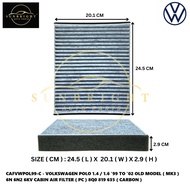 VOLKSWAGEN POLO 1.4 / 1.6 '99 TO '02 OLD MODEL ( MK3 ) 6N 6N2 6KV CABIN AIR FILTER ( PC ) 8Q0 819 63