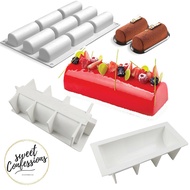 Log cake mould mousse eclair christmas buche de noel sponge finger tiramisu xmas silicone mold