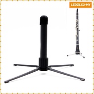 [Loviver] Foldable Flute Clarinet Stand Black for Flute Clarinet Parts Accessories