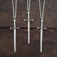 Gothic Sword Necklace for Women Men Dainty Sword Pendant Necklace for Boys Girls Retro Punk Sword Ch