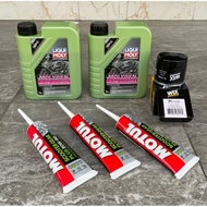 Engine Oil 1 Large Set HONDA FORZA 300 LIOQUI MOLY MOLYGEN 10W40 MOTOR SCOOTER Whole