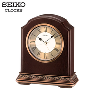 นาฬิกาปลุก ตั้งโต๊ะ ตัวเรือนผลิตจากไม้ Alder SEIKO Wooden Table Alarm Clocks รุ่น QXE018B ขนาดกว้าง 16.4 X สูง 14.2 X หนา 5.8 ซม. สีน้ำตาล ตัวเลข 3 มิติ เสียงปลุก Beep