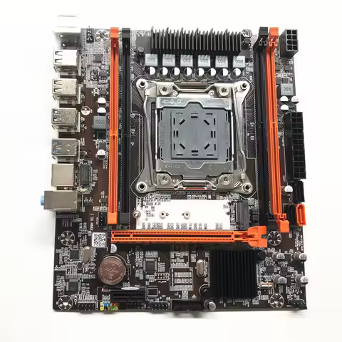 New X99H main board， LGA 2011-3-pin computer main board DDR4 memory E5 2678 2690V3cpu set