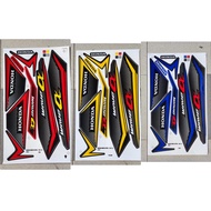 Stiker sticker body stripe cover set (5) honda WAVE ALPHA 110 FI
