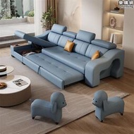 沙發床兩用可摺疊客廳多功能抽拉床直排小戶型貴妃儲物新款伸縮床