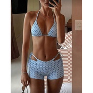 Peachy bikini - Polka dot bikini with pants hottrend 2026 blue