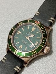 瑞士 GLYCINE 42mm 青銅 200M 運動潛水錶 rolex oris mido longins tudor