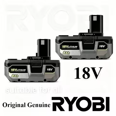 RYOBI 18V ONE+ 6000mAh Premium Lithium Rechargeable Battery 2026 New Upgrade Shockproof Long Enduran