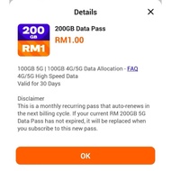 UNIFI Mobile Postpaid 39 ( 230GB data) ( can use modem/phone)