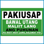 Bawal Utang No Credit Bawal Umutang Signage for Sari Sari Store Business