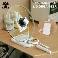 MM Foldable Pot Lid Holder Multipurpose Countertop Rack for Pot Cover, Kitchen Utensils Organizer