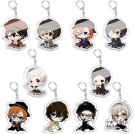 Rantai Kunci Bsd Anime Bungou Chuuya Nakahara Dazai Rantai Kunci Akrilik 10pcs
