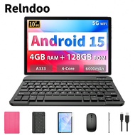 2025 Android Tablet With 15 Keyboard, (4GB+20GB) RAM + 128GB ROM, A333 Quad-Core 2.0 GHz, 10 Inch La