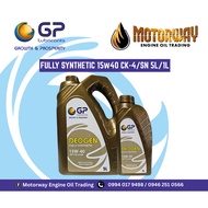 GP Lubricants Fully Synthetic 15w-40 CK-4/SN 5L and 1L