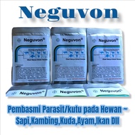 NEGUVON Obat Parasit/Kutu Pada Hewan (Sapi,Kambing,Kucing,Ayam,Ikan Dll) 10gr