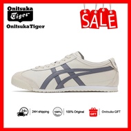 [official online sales] Onitsuka Tiger Ghost Tiger MEXICO 66 SD Retro Lightweight Low Top Running Shoes Unisex Cream White