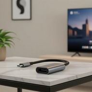 USB-C to HDMI 4K Converter Cable, USB 3.1 Type-C Male to HDTV Female for MacBook, Tablet, TV