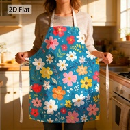 TEMU 1pc Of A Vibrant Cottagecore Patterned Chef Apron With A Design, Measuring 27 X 22 Inches (68 X
