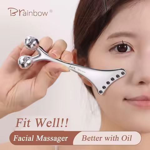 Brainbow 3D 2in1 Roller Massager Massage Stick Facial Beauty Device For Muscle Lifting Skin Care Man