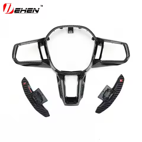 Carbon fiber steering wheel trim cover For New 5 Series G60 G70 M5 G90 i5 M60 i7 X2 M35i G48 G18 X5 