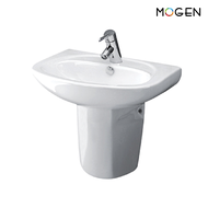 MOGEN MA142 อ่างล้างหน้า ชนิดแขวนผนังพร้อมขาตั้งแขวน   สีขาว