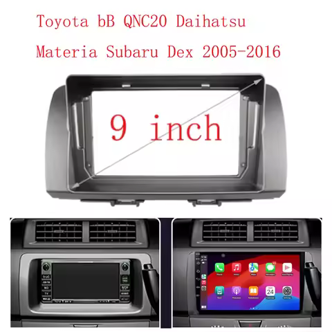 Toyota For BB 9INCH Car Frame Fascia Adapter Android Radio Dash Fitting Panel Kit For Toyota BB Suba