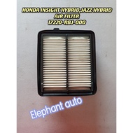 HONDA INSIGHT HYBRID,JAZZ HYBRID AIR FILTER 17220-RBJ-000