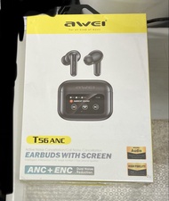 (全新) Awei T56 降噪 藍芽耳機 ANC ENC (bluetooth earbuds earphones)