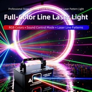 RGB Full Color Line Laser Light DJ Party Disco Stage Lighting Disco Party Laser Light Game Room RGB 