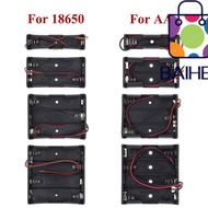 BAIHEE 5pcs/10pcs AA Battery Black 3.7V/1.5V Plastic Batteries Box Clip
