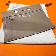 Hermes 罕見品 99新閒置 大象灰Birkin25後加掛小袋