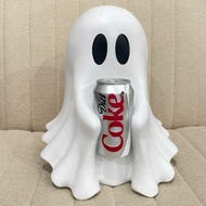 New COCA‑COLA Ghost Resin Figurine with Diet Coke Can, Cute Statue Ornament for Halloween Party Deco