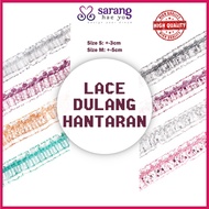 Lace Dulang Hantaran  Lace Gabus Render Baju Ribbon Lace Bakul Rotan Gubahan Doorgift Bekas Cincin