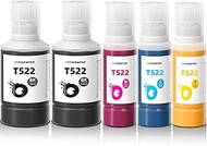 T522 522 Ink Refill Bottles for Ecotank ET-2760 ET-4760 ET-2750 ET-2720 ET-3760 ET-2850 ET-15000 ET-