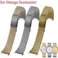 Curved End Watchband for Omega Seamaster Speedmaster DeVille