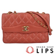 香奈兒 Daily Companion 翻蓋包，羊皮，女士單肩包

粉紅色 [二手]