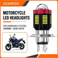 108 LED H4  Motorcycle Headlight Bulb White  White With Lens High Low Beam 12-80V 6000k FOR KAWASAKI