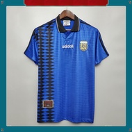 Argentina 1994 Retro 94 Away Short Sleeve Football Jersey&***
