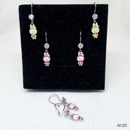 Labubu Children's Hook Earrings, Authentic 925 Silver, White Gold Plated - AK105