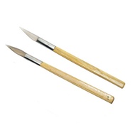 Oriental Metalworking~Agate Knife Bamboo Handle Agate Arrow Shape