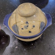 NG(染色）二手陶碗設計加蓋小鍋餐具～可泡碗麵～燉湯燉鍋～